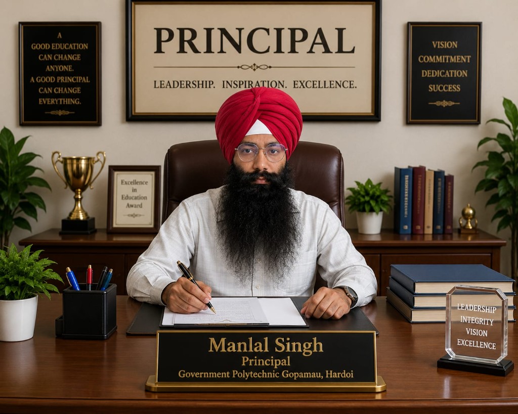 Manlal Singh, Principal, Government Polytechnic Gopamau, Hardoi